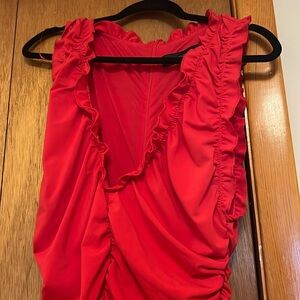 Zara striking red hot dress!!